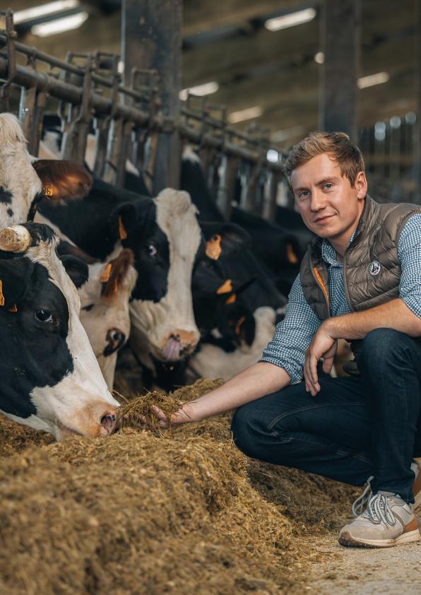 Arthur Danière, SCEA Val Danières à Crouttes_Photo Pierre Galliot/Région Normandie